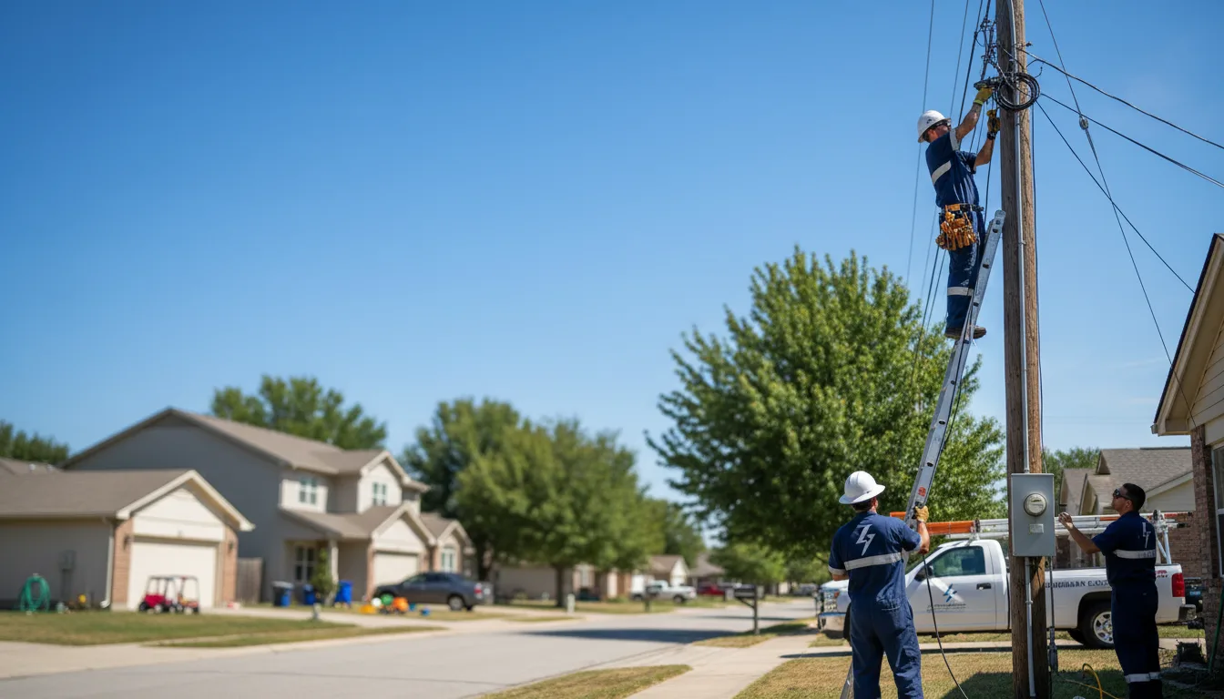 Residential electrician providing installation services in Oldtown, MD